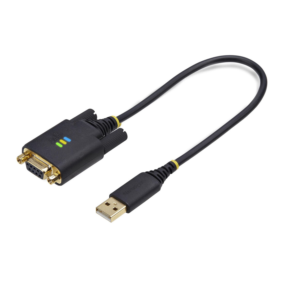 USB-kábel Startech 1P1FFCN-USB-SERIAL Fekete 30 cm